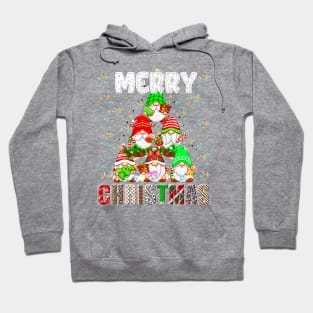 Merry Christmas Gnome Family Funny Xmas Tree Women Men Kids Hoodie